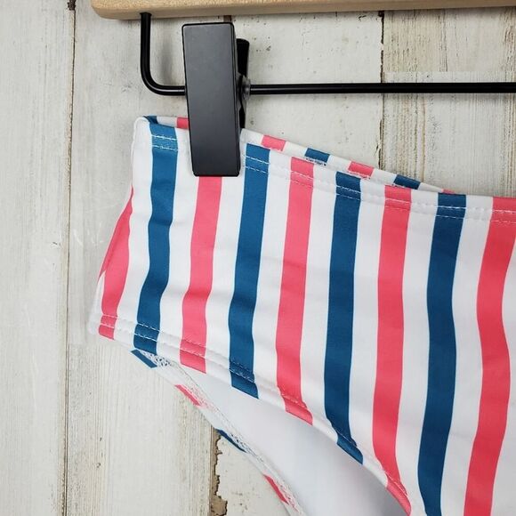 Zaful Striped Bikini Swimsuit Bottoms Size 4 - Picture 5 of 8